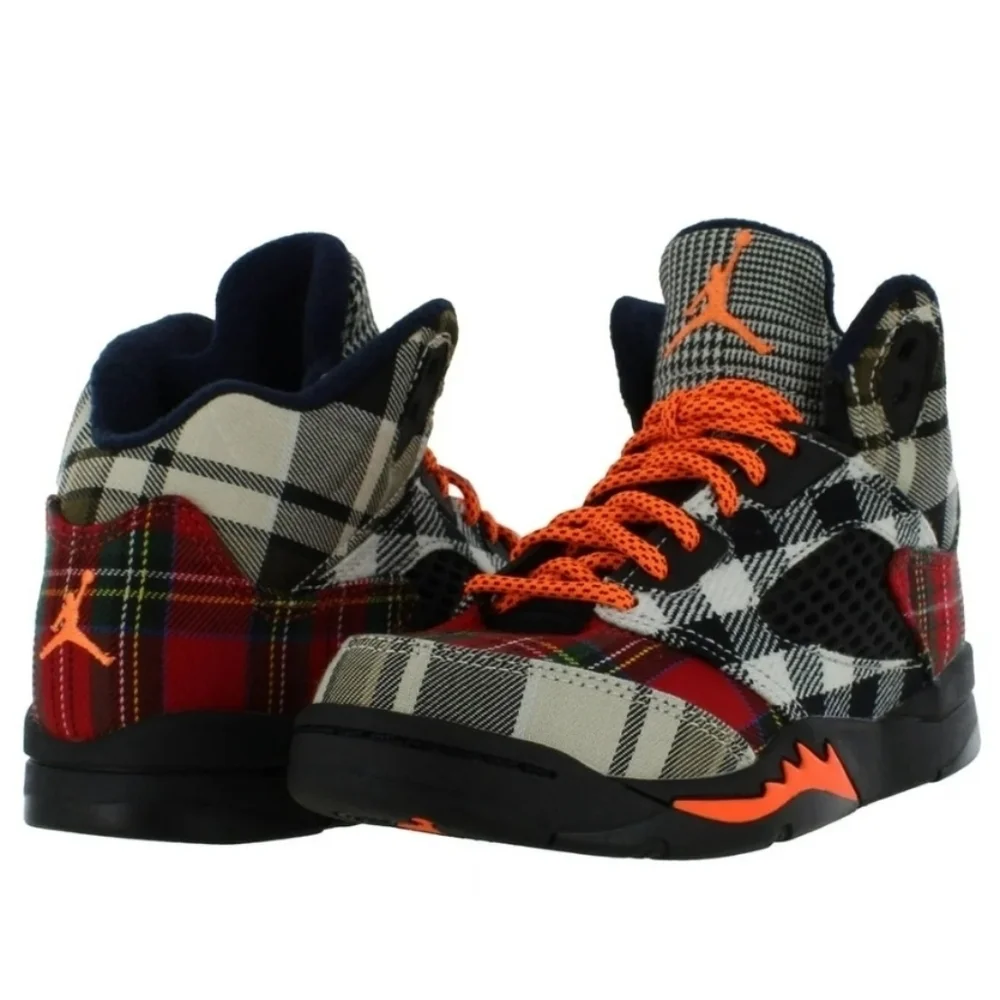 RARE Jordan 5 retro plaid Size 2Y